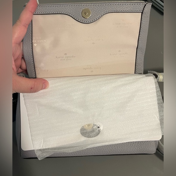 KATE SPADE Crossbody Purse Mountain Grey - Picture 10 of 14